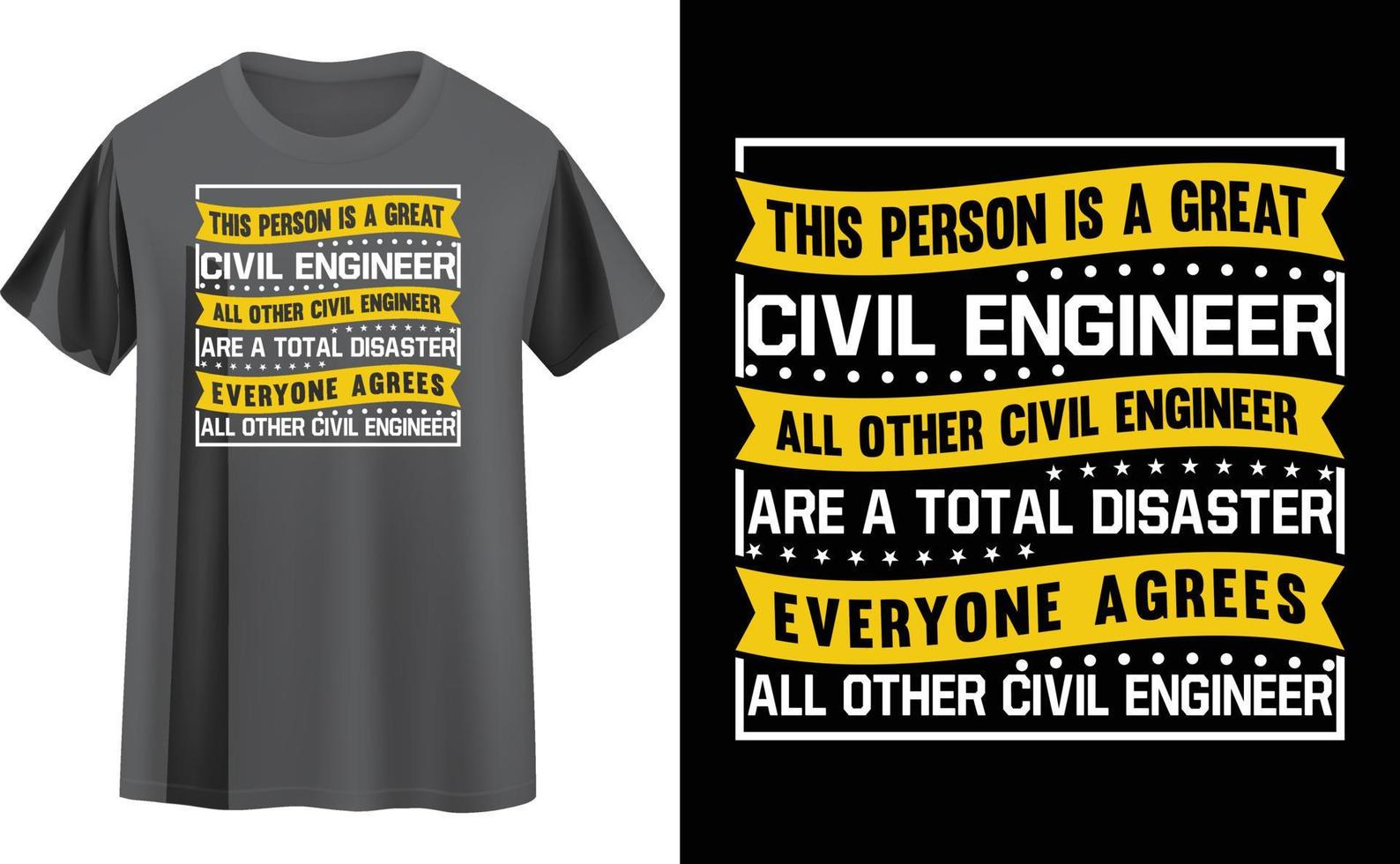 Engineer t shirt design vector