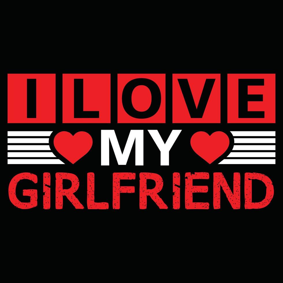 Girlfriend t shirt design vector