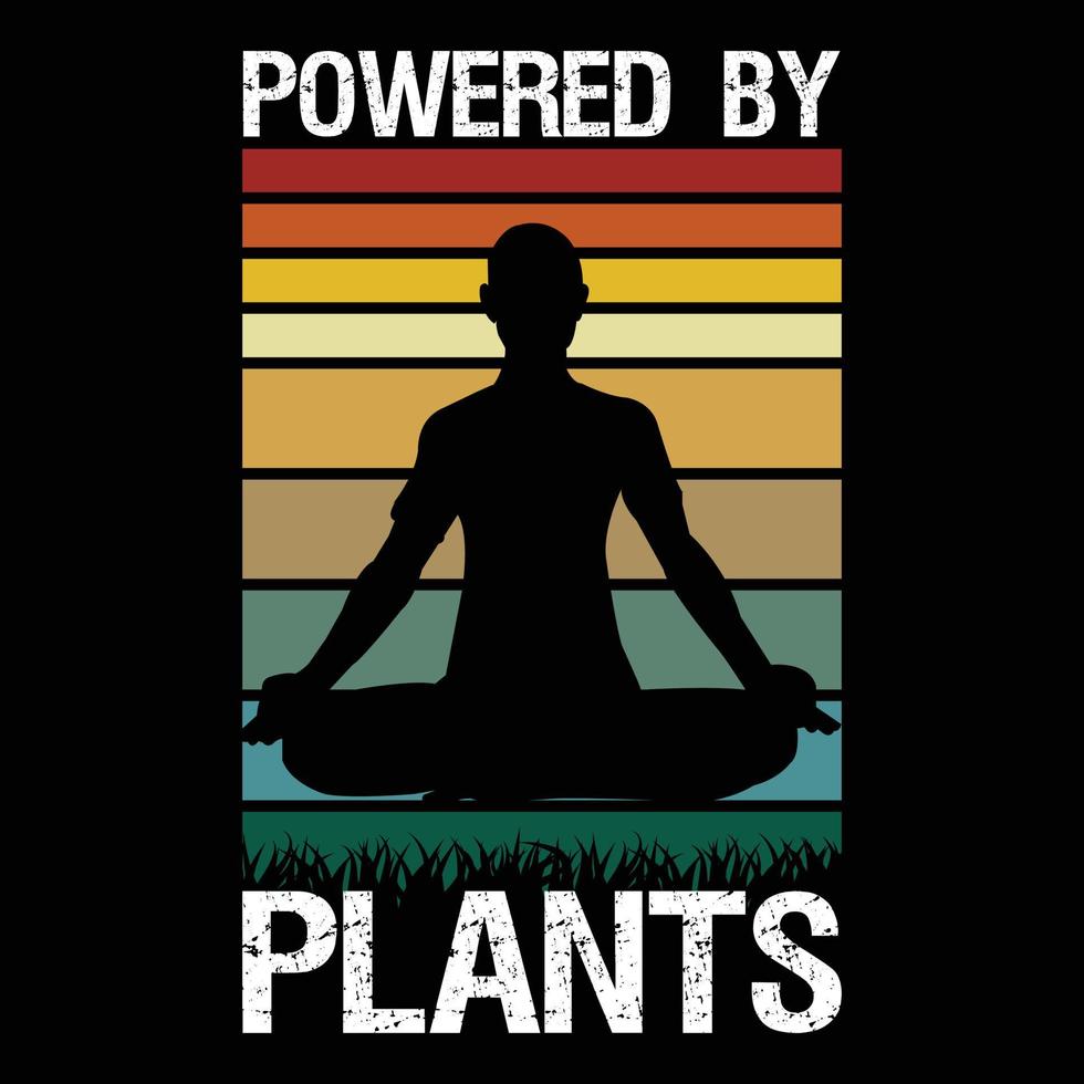 diseño de camiseta de yoga vector