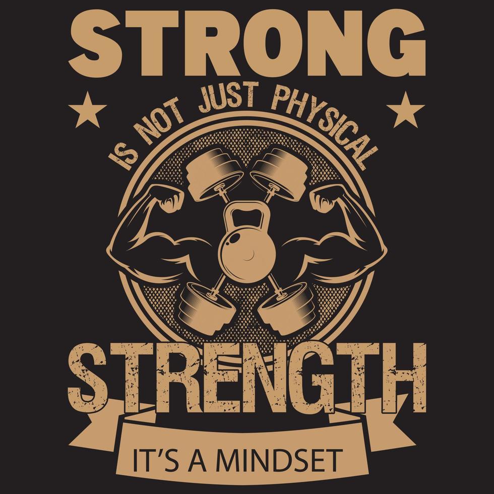 Fitness t shirt design vector