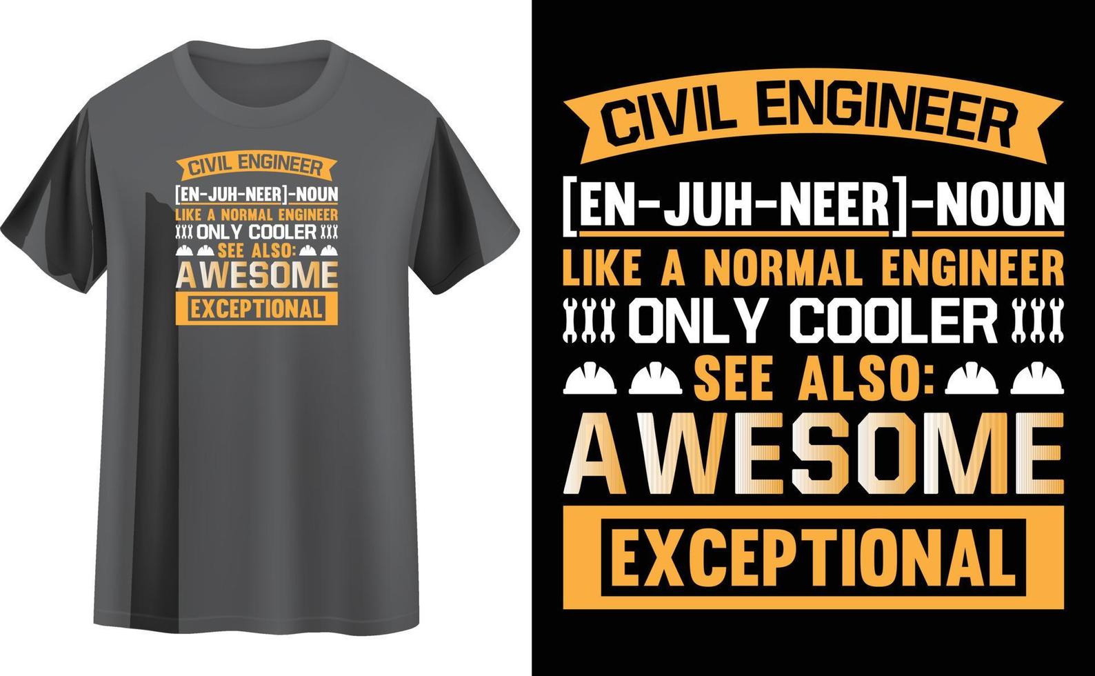 Engineer t shirt design vector