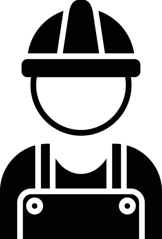 Worker Glyph Icon vector