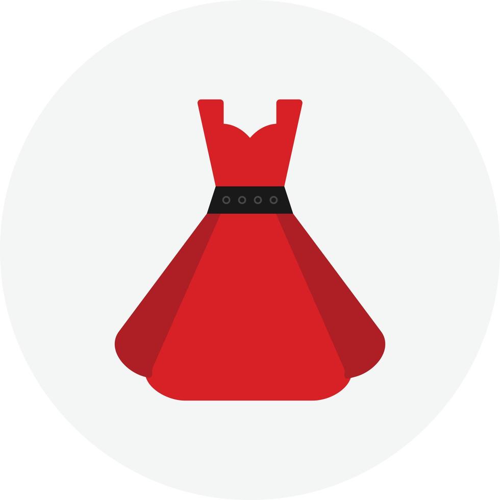 Dress Flat Circle vector