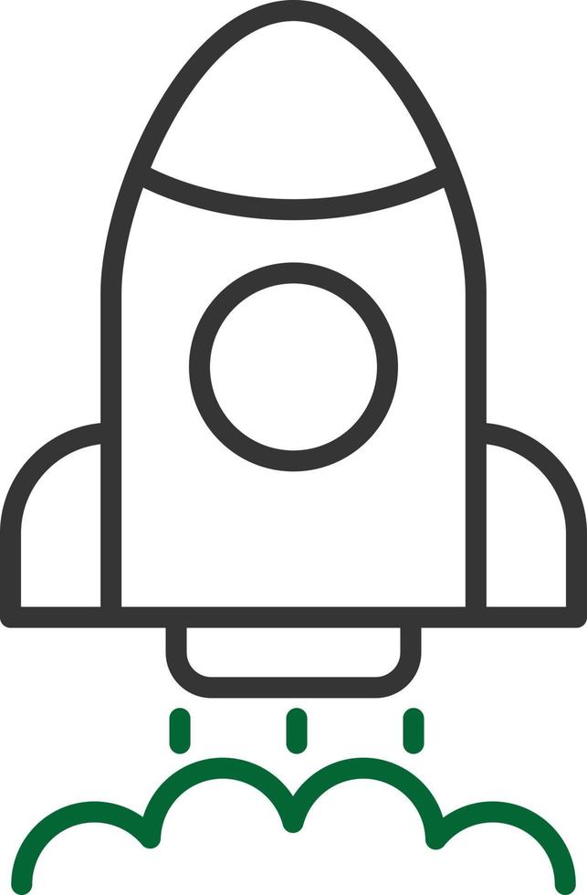 Launch Line Two Color vector