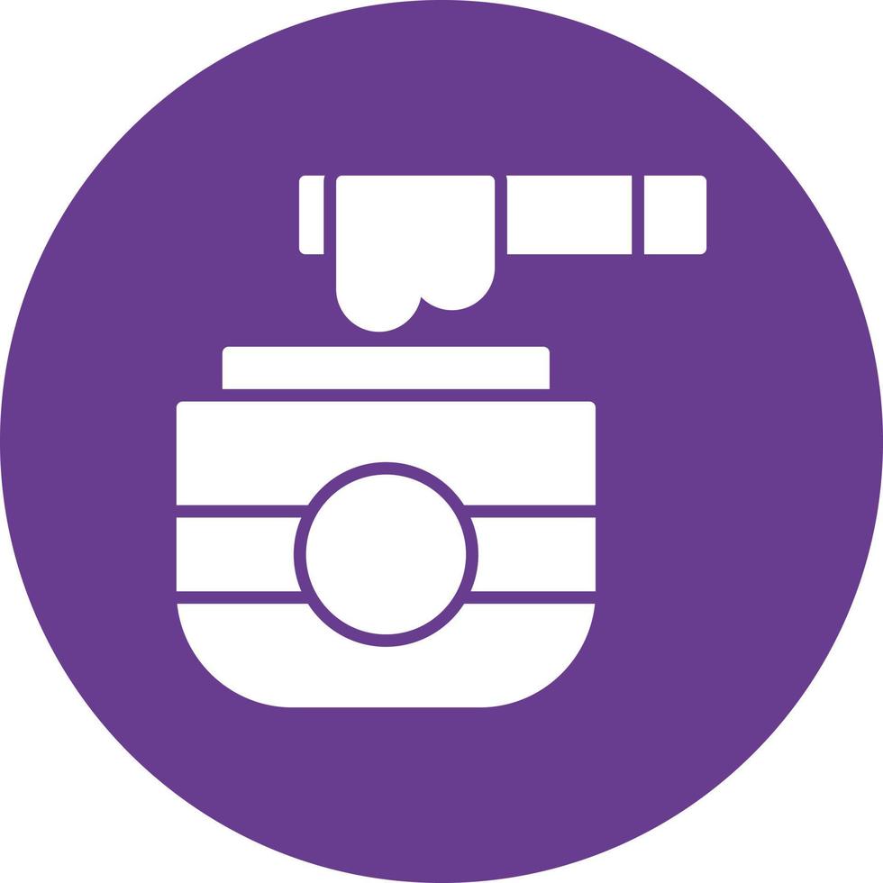 Wax Glyph Circle Multicolor vector