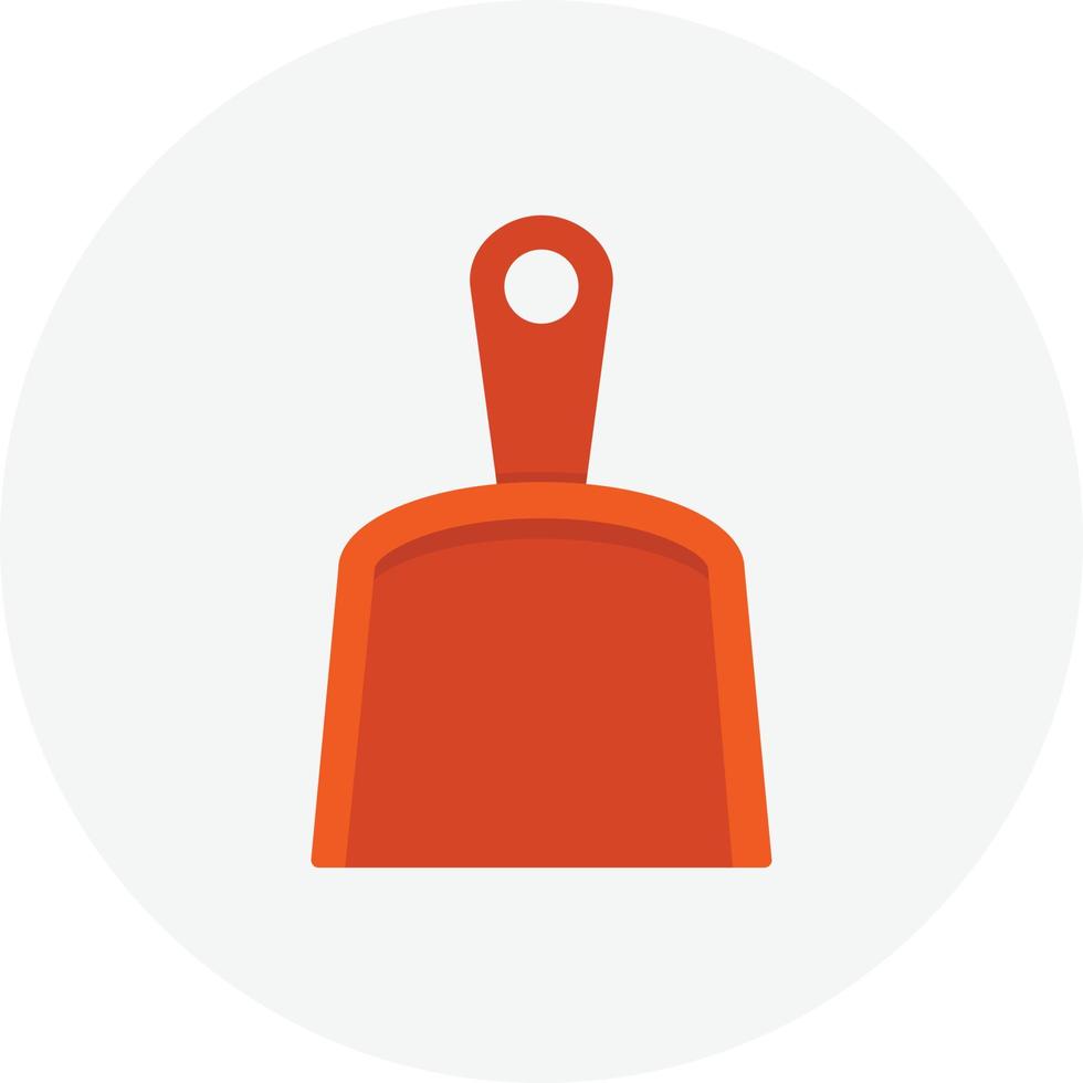 Dustpan Flat Circle vector