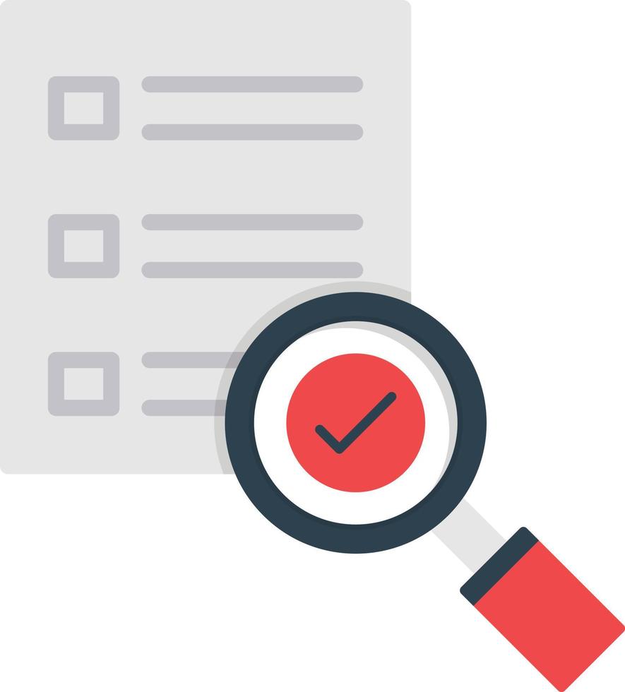 Evaluate Flat Icon vector