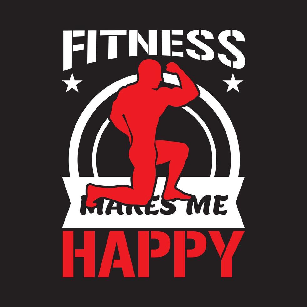 diseño de camiseta de fitness vector