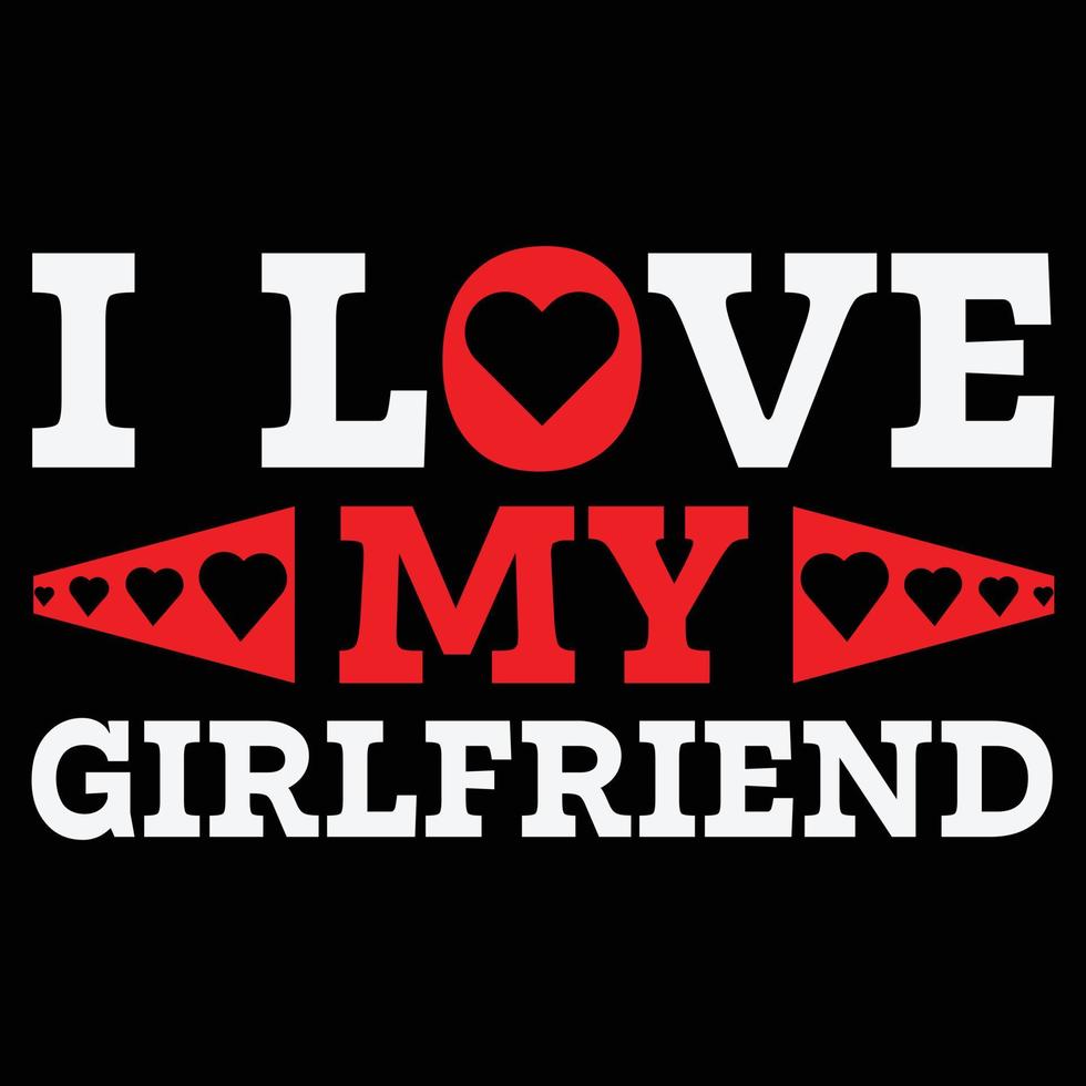 Girlfriend t shirt design vector