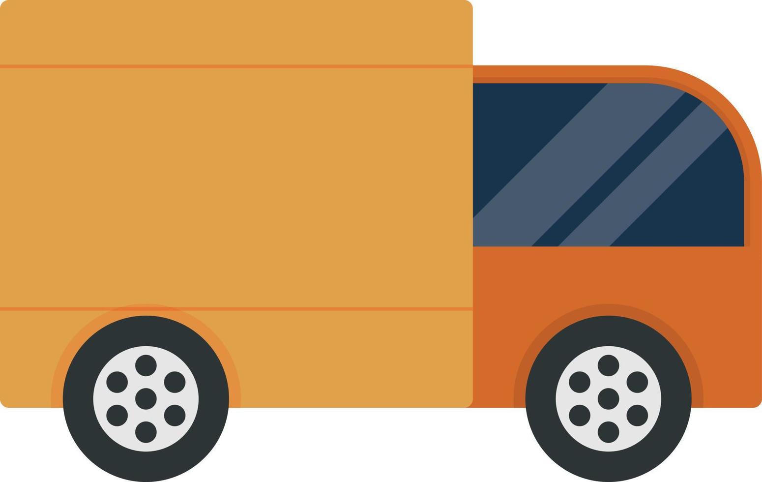 Bakery Truck Flat Icon vector