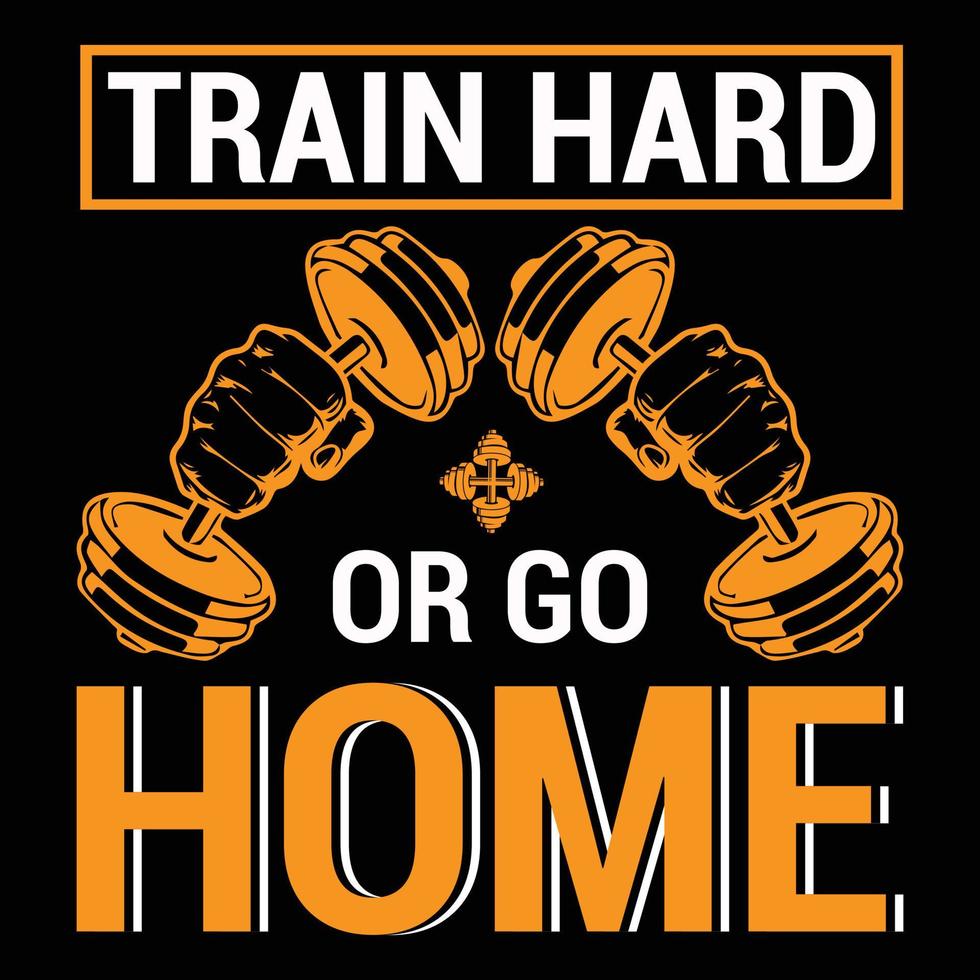 Fitness t shirt design vector