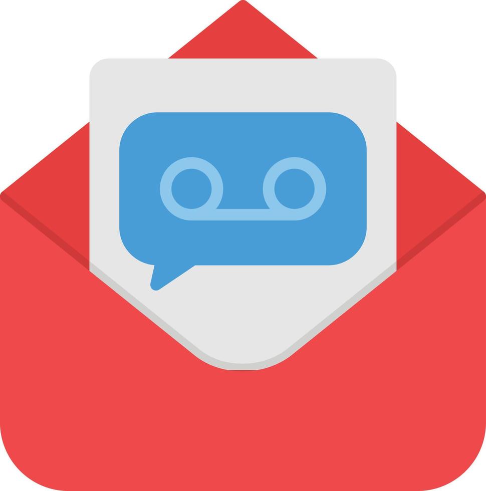 Voice Mail Flat Icon vector