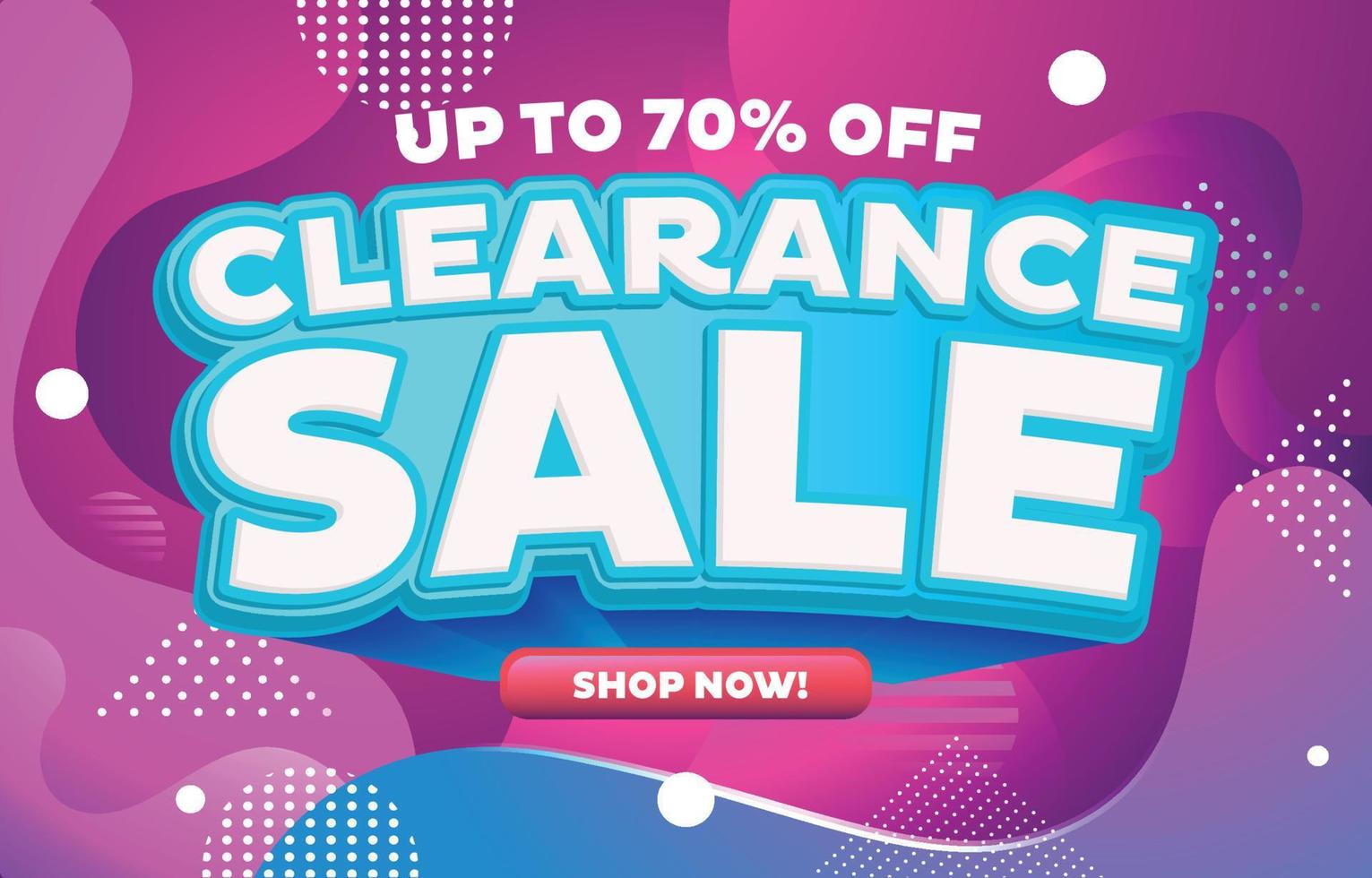 Clearance Sale Template Poster vector