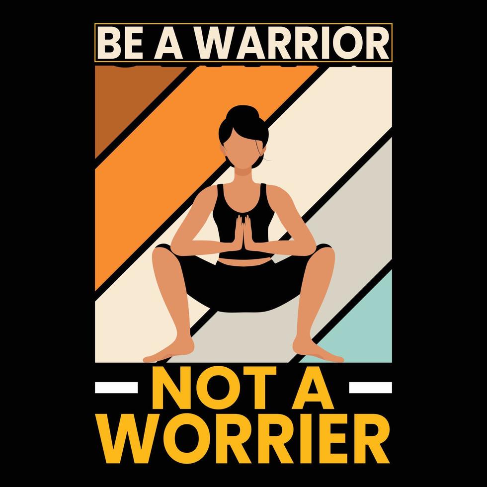 Yoga t shirt design vector