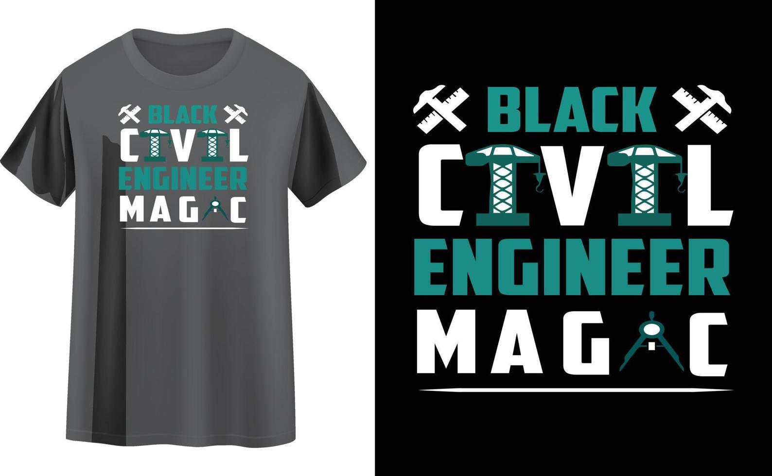 Engineer t shirt design vector