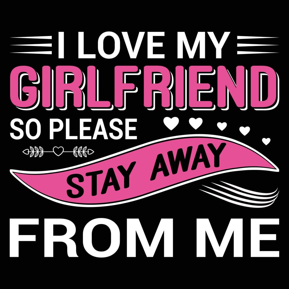 Girlfriend t shirt design vector