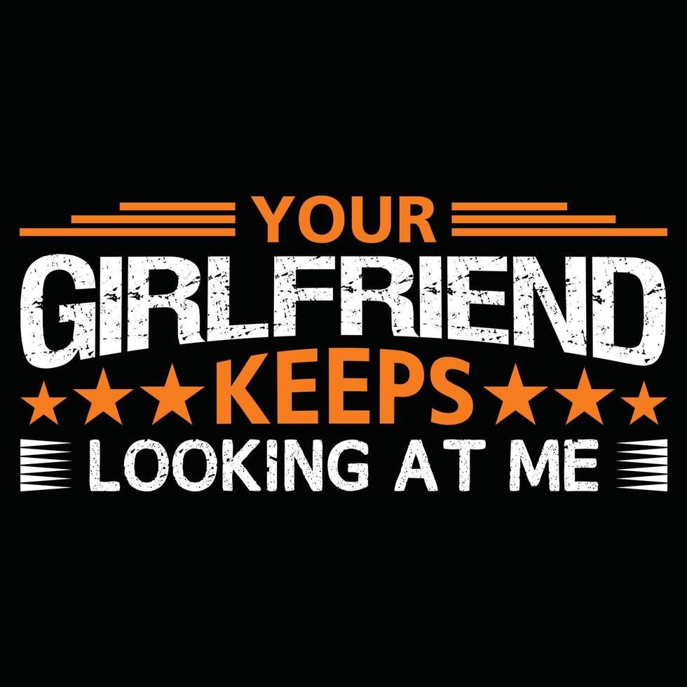 Girlfriend t shirt design vector