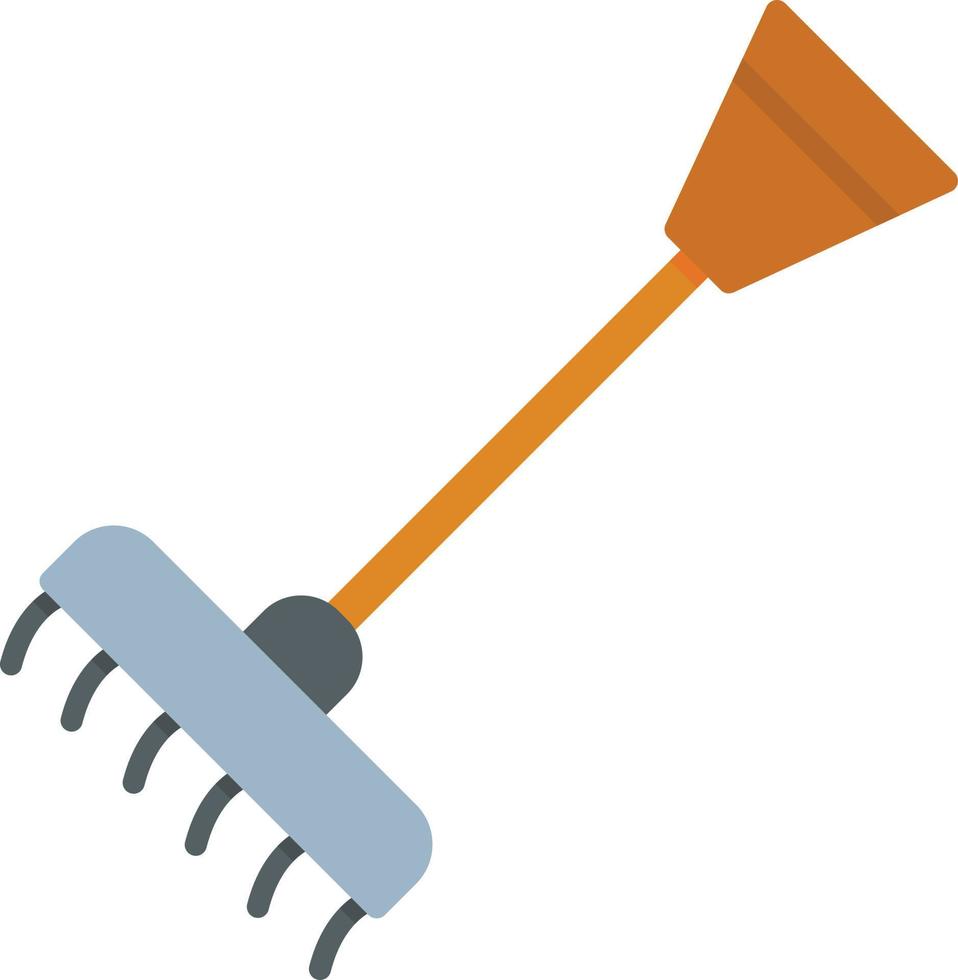 Rake Flat Icon vector