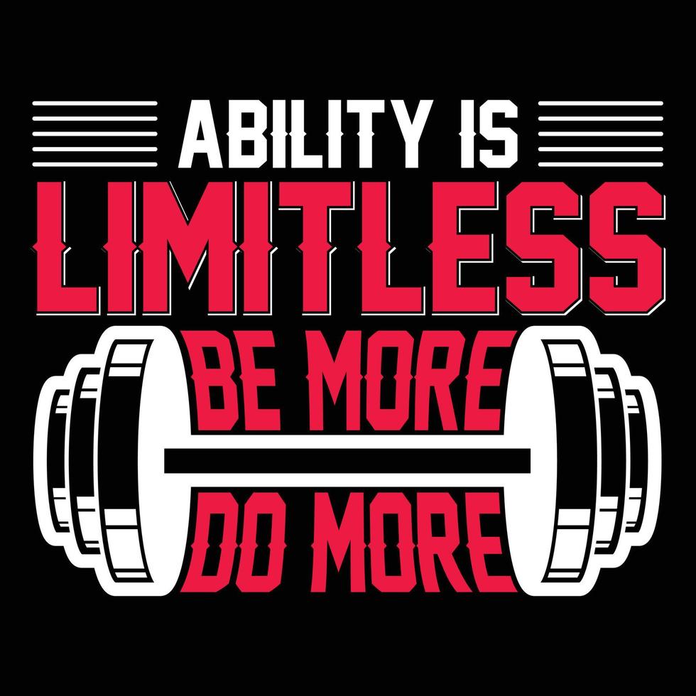 Fitness t shirt design vector
