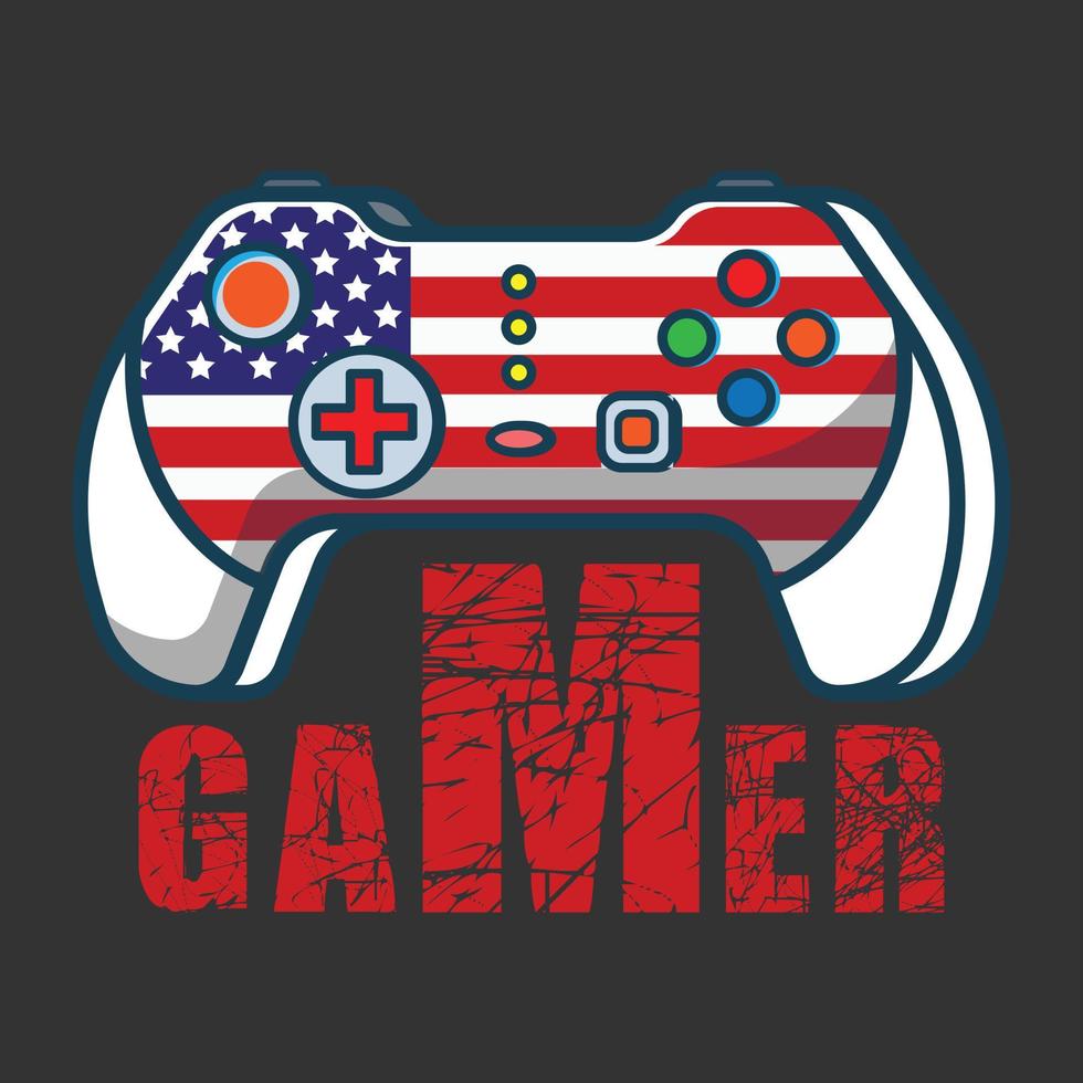 Gaming t shirt design vector