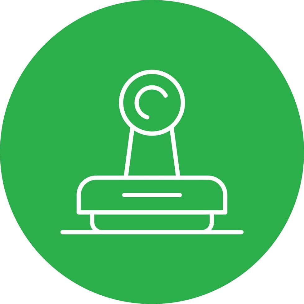 Stamp Line Circle Multicolor vector