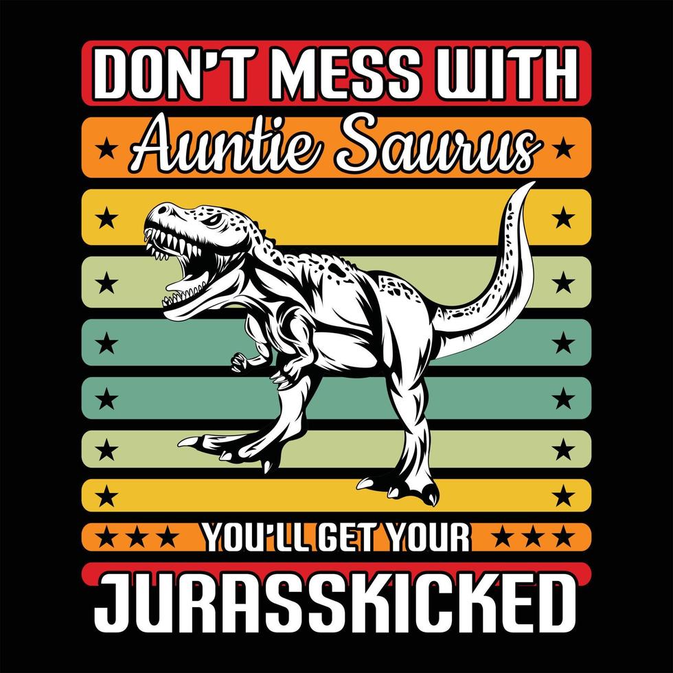 Auntie t shirt design vector