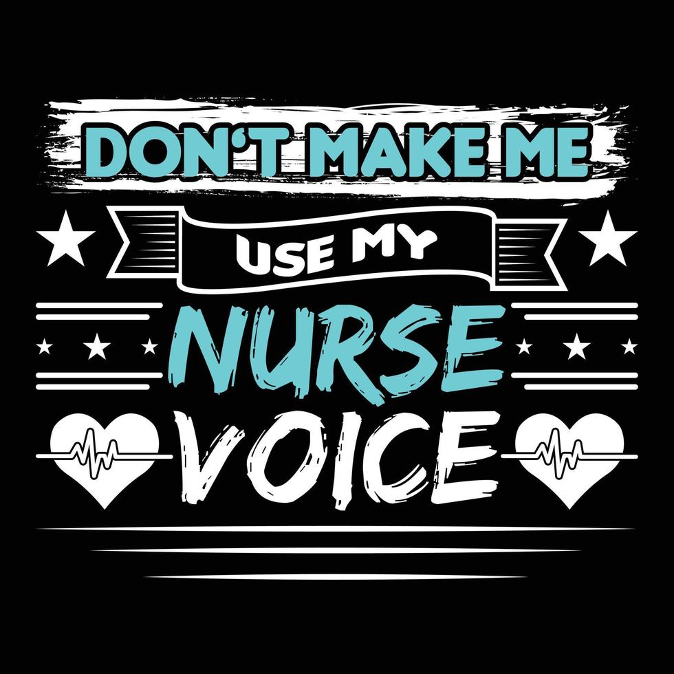 Nurse t shirt design vector