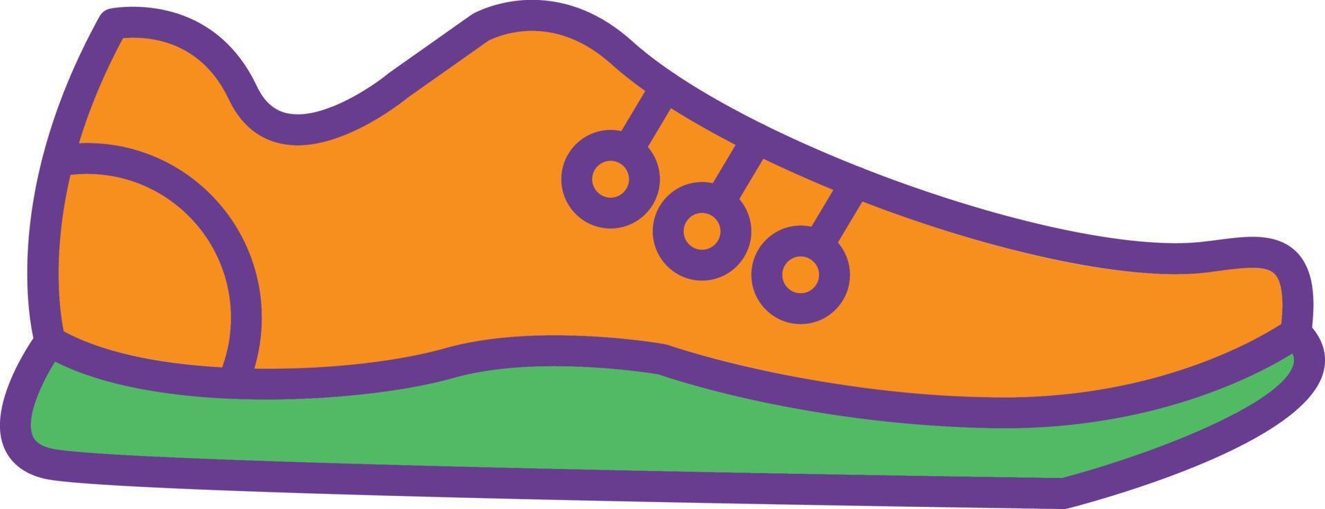 Footwear Line Filled Two Color vector