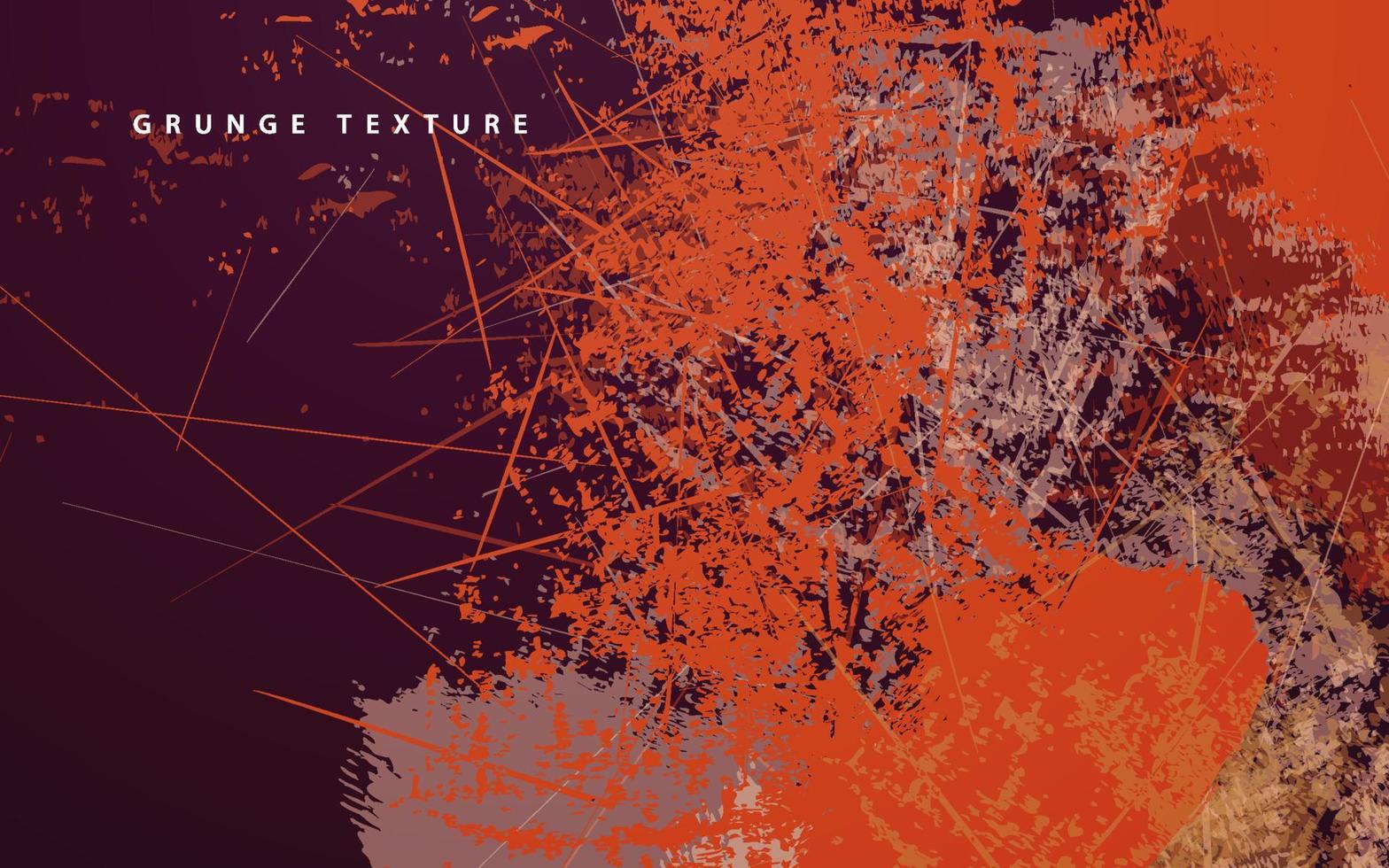 Abstract grunge texture orange purple color background vector