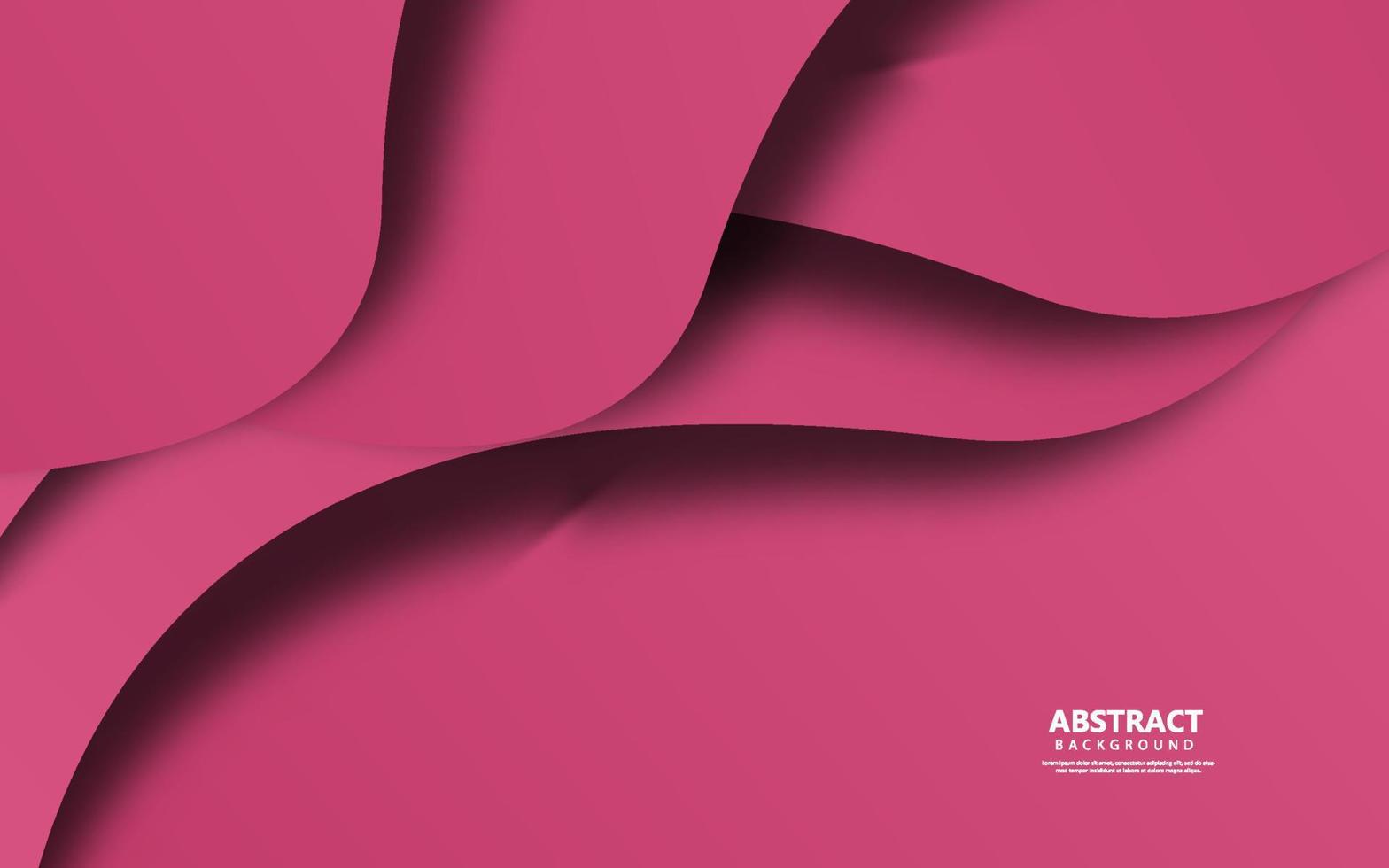 fondo de papercut de color rosa de forma abstracta vector