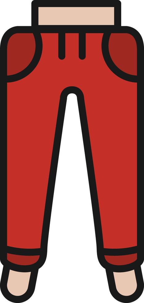 Tracksuit Line Filled vector