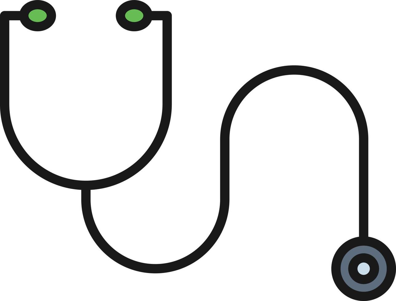 Stethoscope Line Filled vector