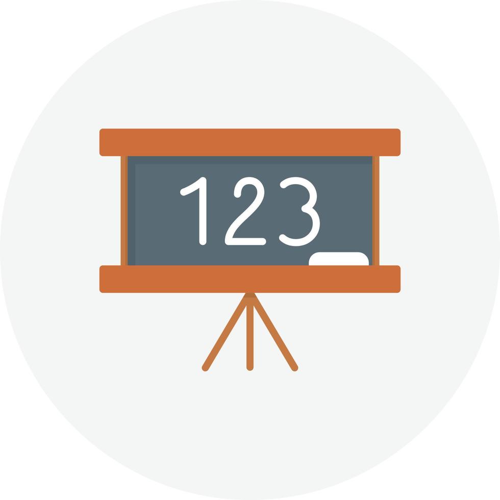 Chalk Board Flat Circle vector
