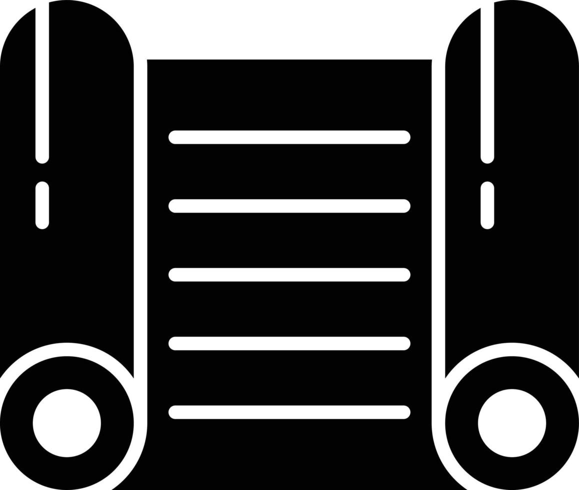 Papyrus Glyph Icon vector