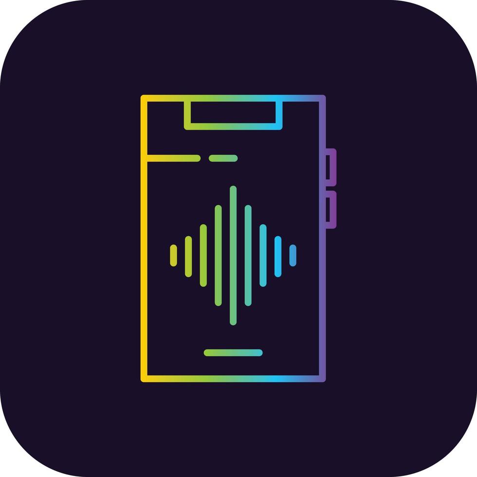 Audio Gradient Icon vector