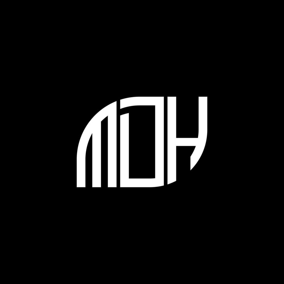 MDH letter design.MDH letter logo design on black background. MDH creative initials letter logo concept. MDH letter design.MDH letter logo design on black background. M vector