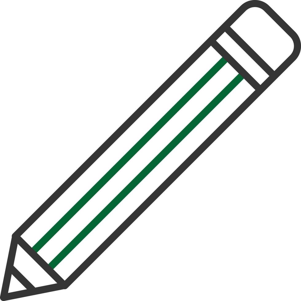 Pencil Line Two Color vector