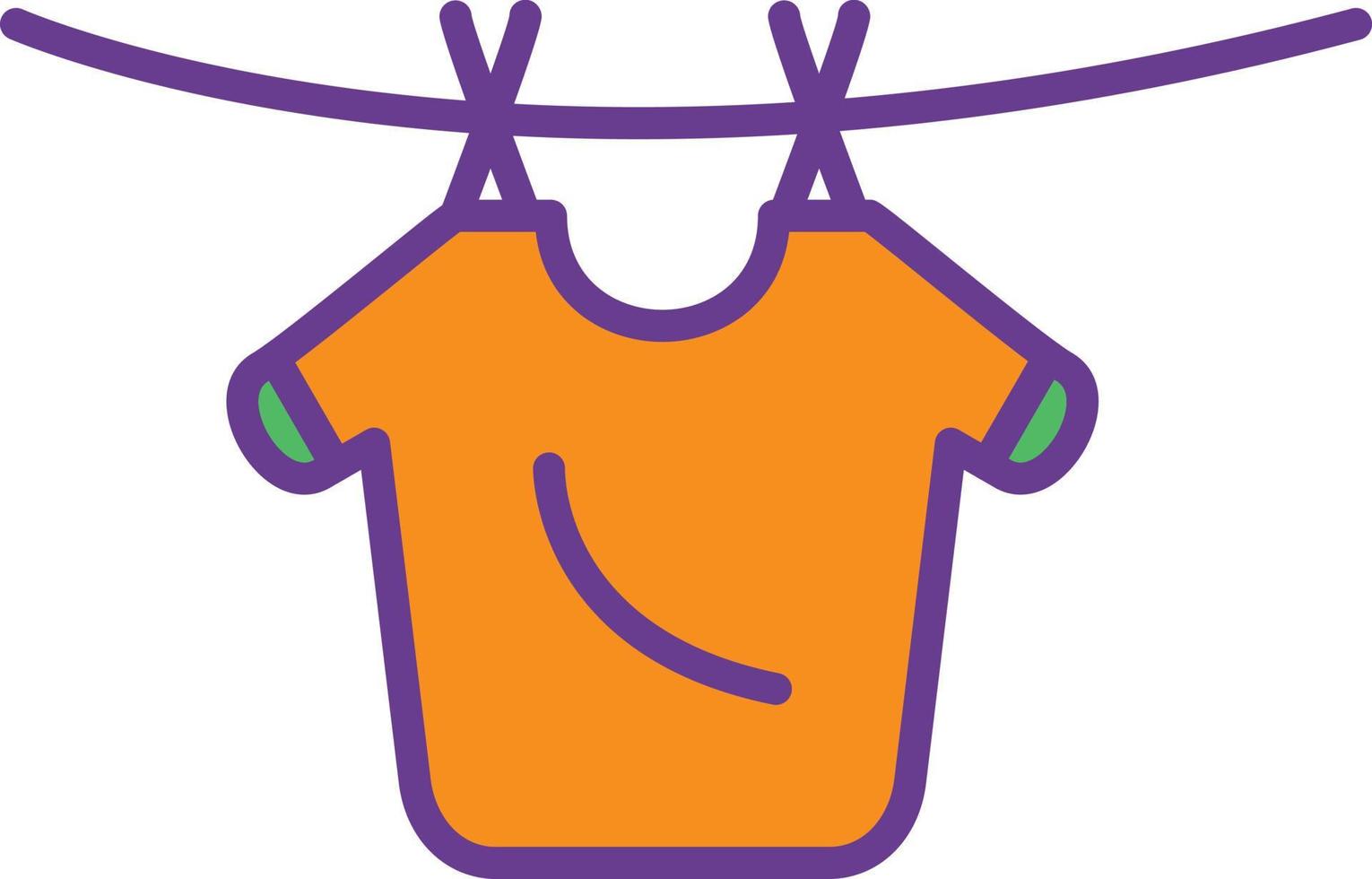 Laundry Line Filled Two Color vector