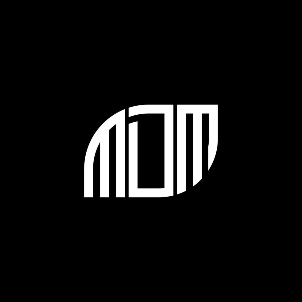 MDM letter logo design on black background. MDM creative initials letter logo concept. MDM letter design. vector