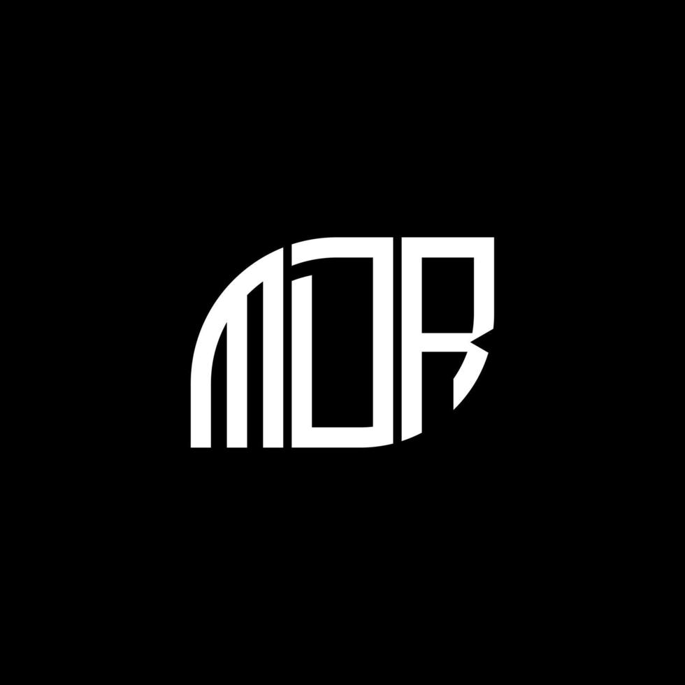MDR letter logo design on black background. MDR creative initials letter logo concept. MDR letter design. vector