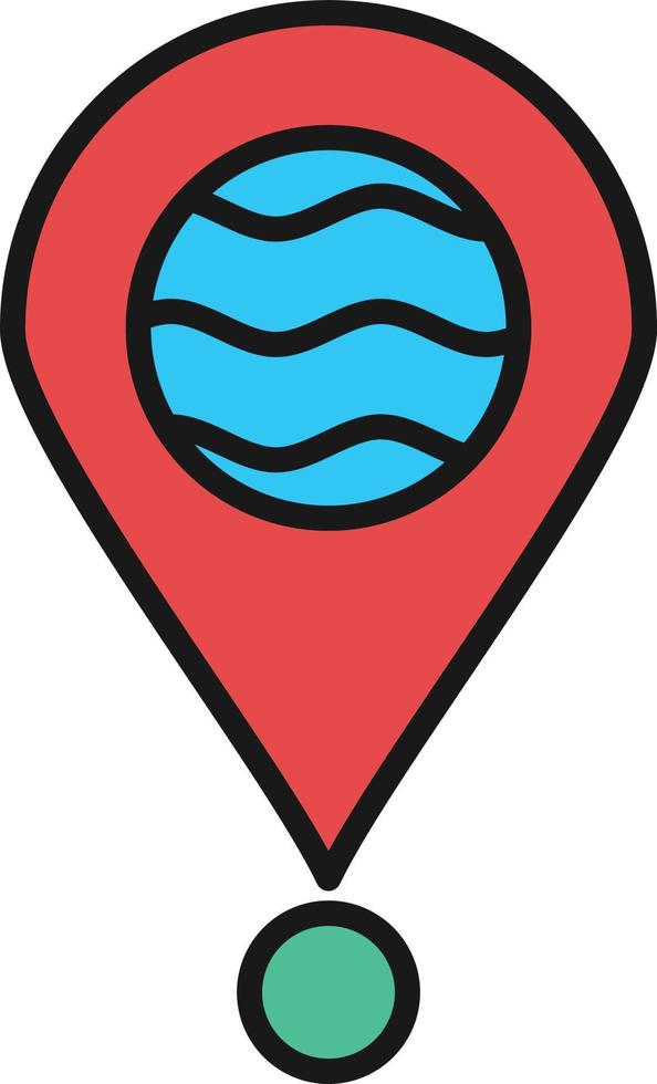 Location Line Filled vector