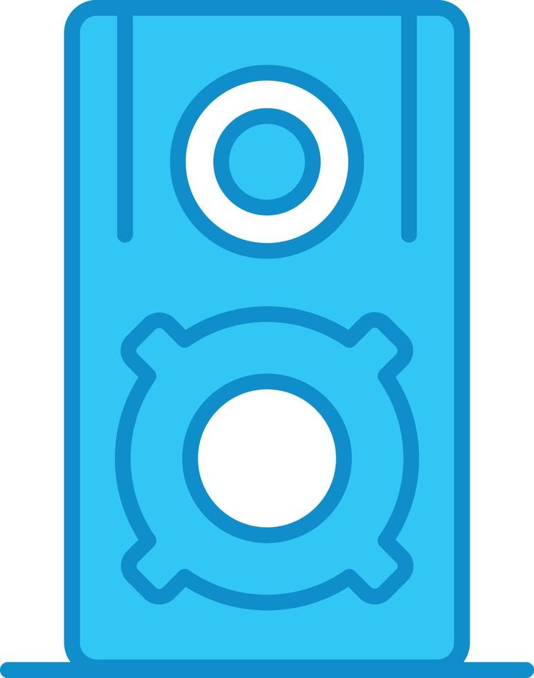 Speaker Line Filled Blue vector