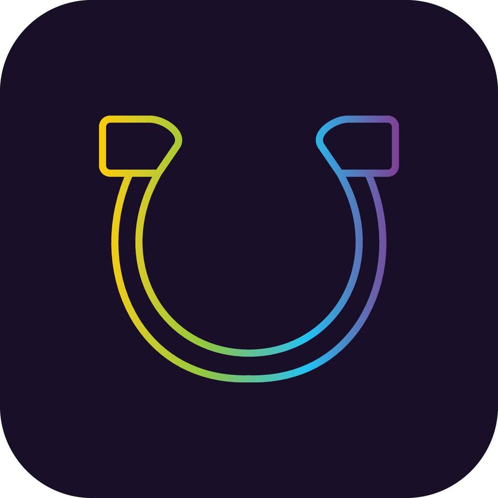 Horseshoe Gradient Icon vector