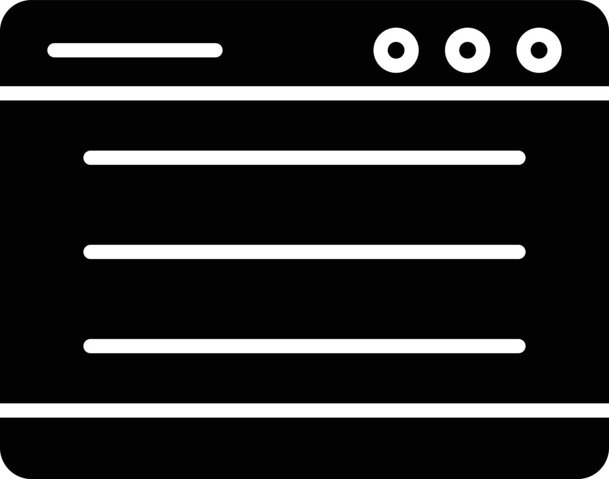 Browser Glyph Icon vector