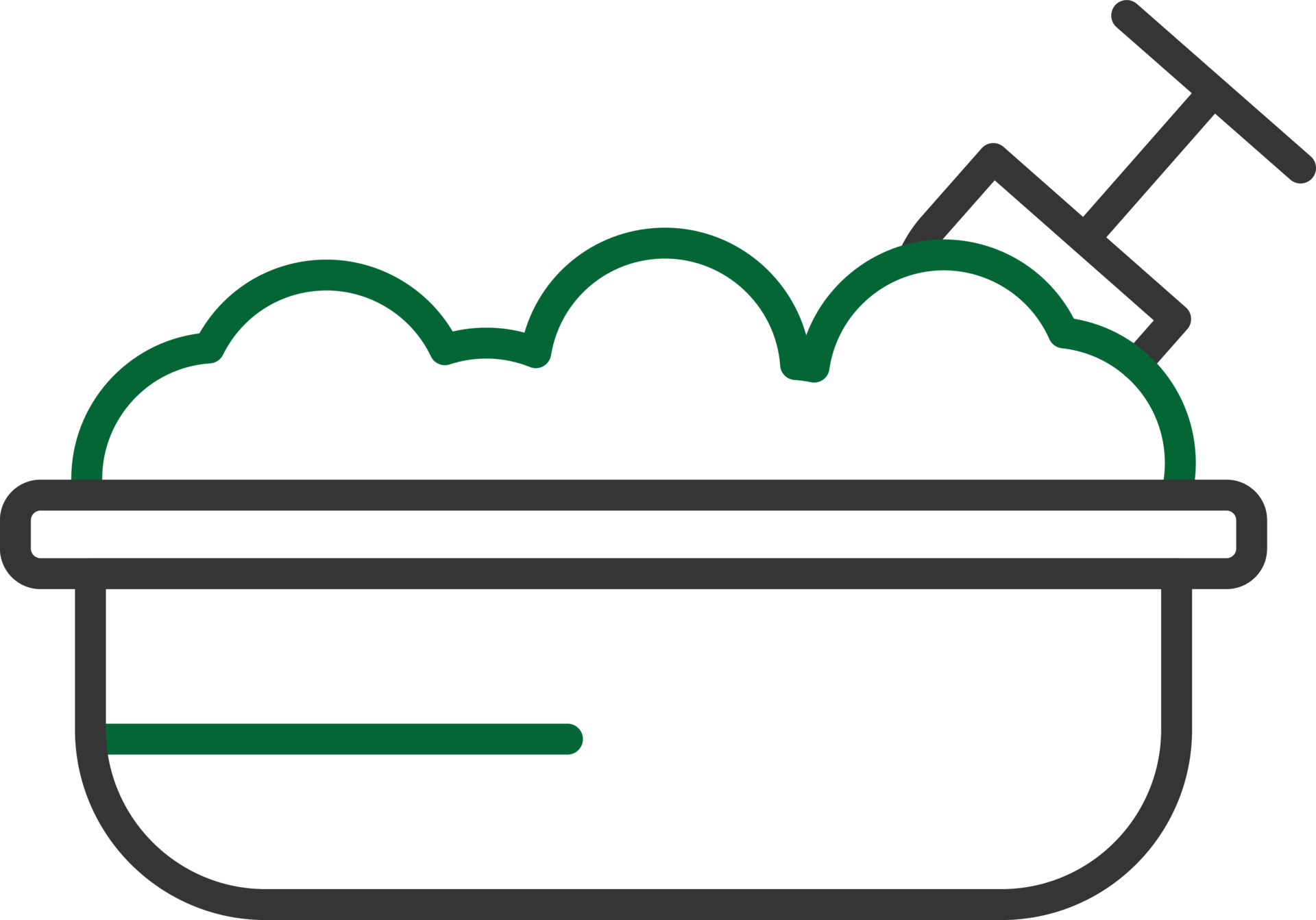Sand Box Line Two Color 9648637 Vector Art at Vecteezy