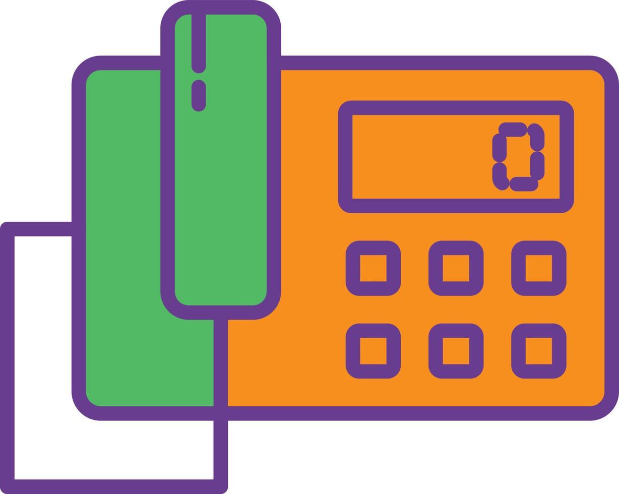 Telephone Line Filled Two Color 9648645 Vector Art at Vecteezy
