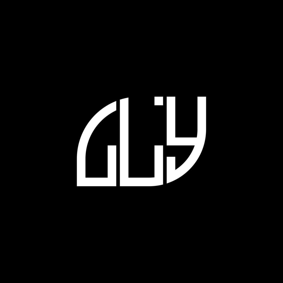 diseño del logotipo de la letra lly sobre fondo negro. concepto de logotipo de letra de iniciales creativas lly. diseño de letra lly. vector