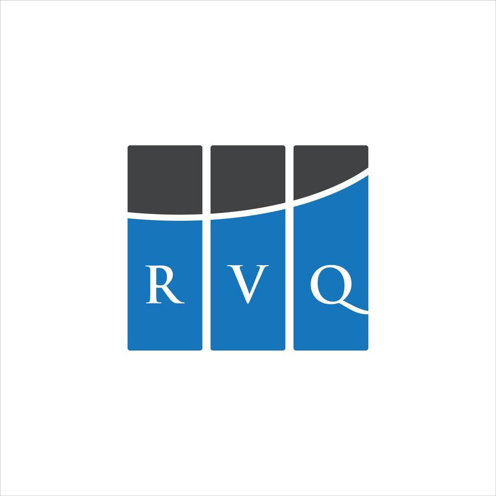 diseño de la letra rvq.diseño del logotipo de la letra rvq sobre fondo blanco. concepto de logotipo de letra de iniciales creativas rvq. diseño de la letra rvq.diseño del logotipo de la letra rvq sobre fondo blanco. r vector