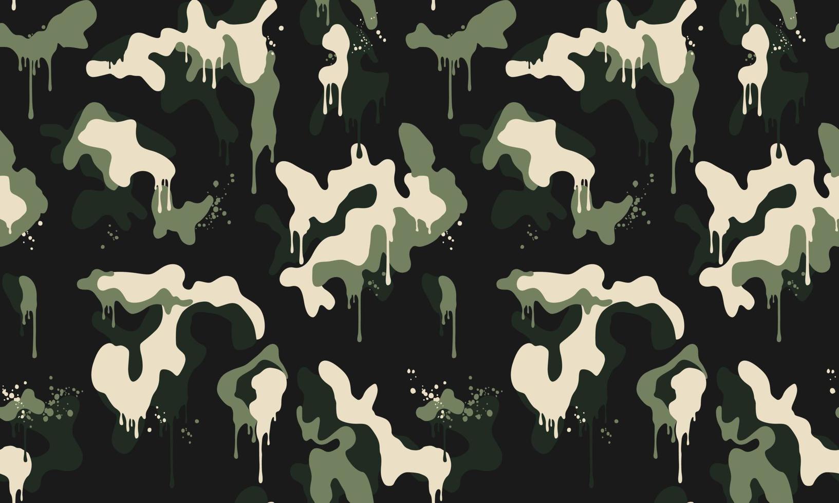 textura camuflaje militar perfecta ilustración vectorial patrón de fondo vector