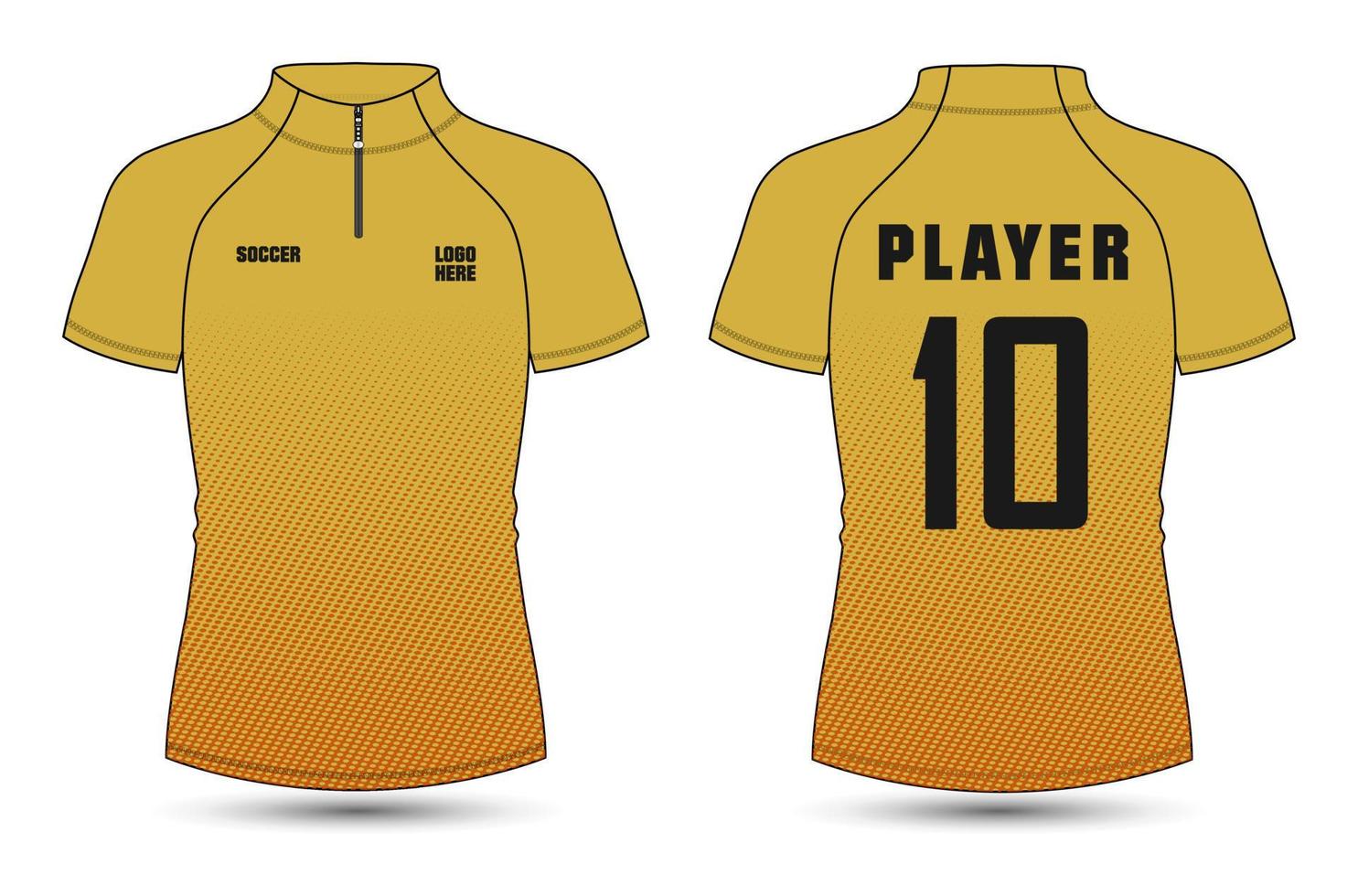 Raglan Short sleeve cycling jersey vector illustration template